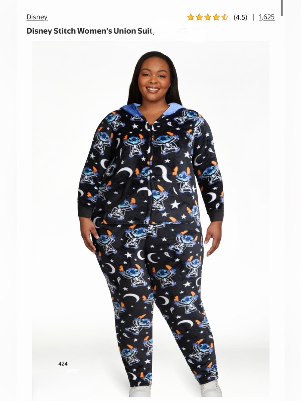 *new* Disney Stitch Women's Union Suit Pajamas